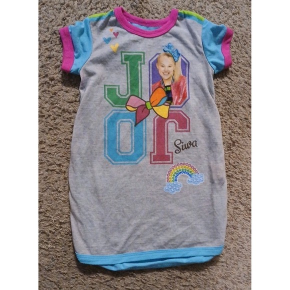 Nickelodeon Other - JoJo Siwa Girl's Nightgown Pajamas Size 4-5 Kids Sleepwear Nickelodeon
